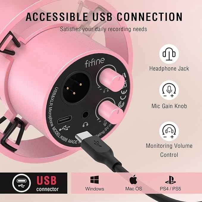 Podcast Microphone (Pink) - photo 2