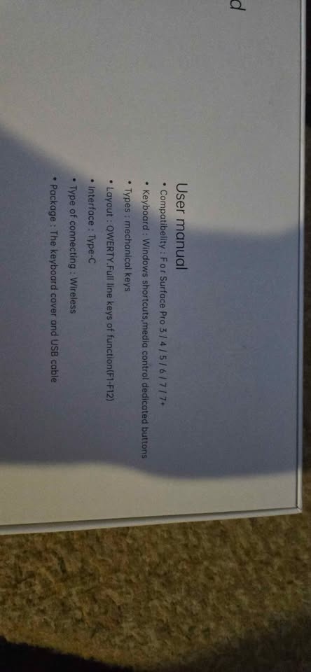 Microsoft Surface Pro tablet keyboard - photo 2
