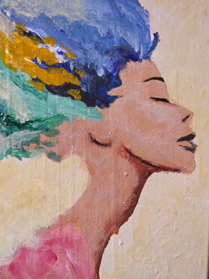 ACRYLIC PAINTING WOMAN - photo 2