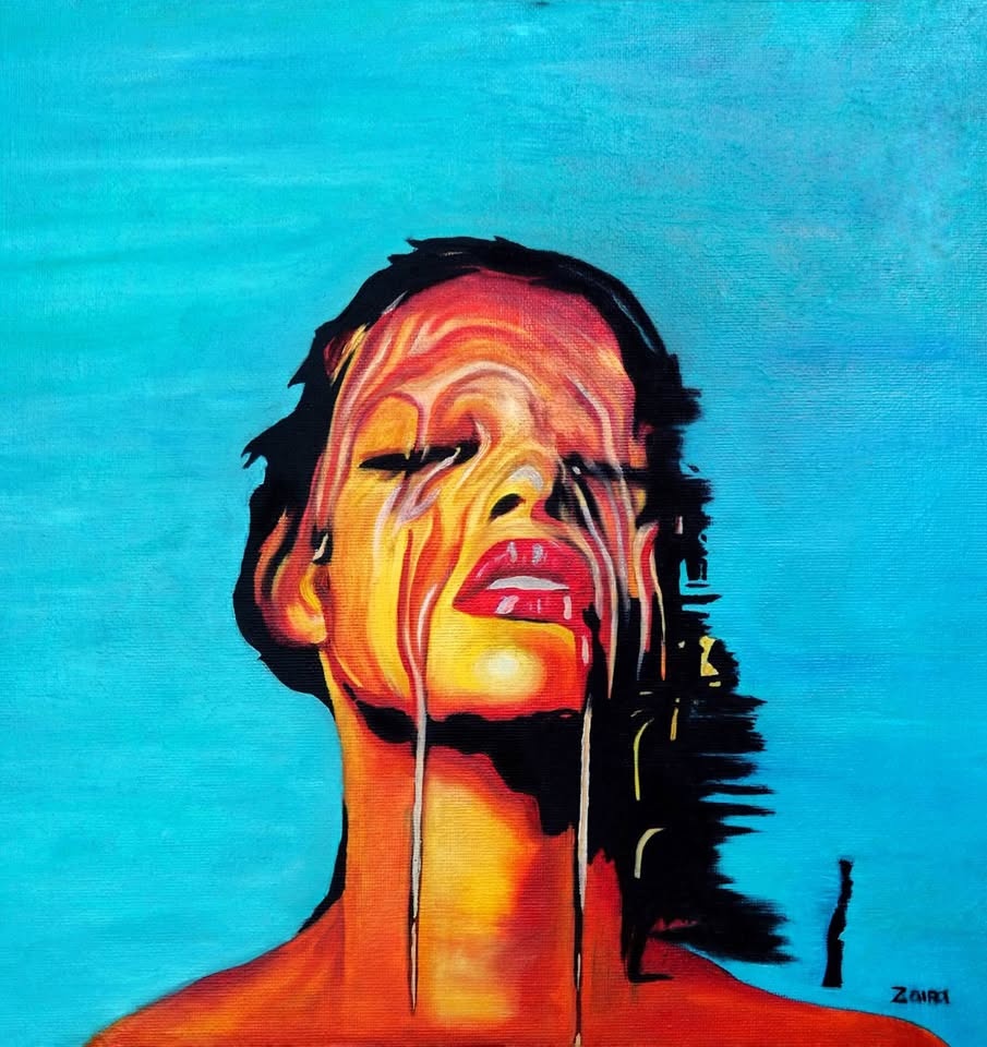 Oil Painting Portrait on Canva Panel - photo 2