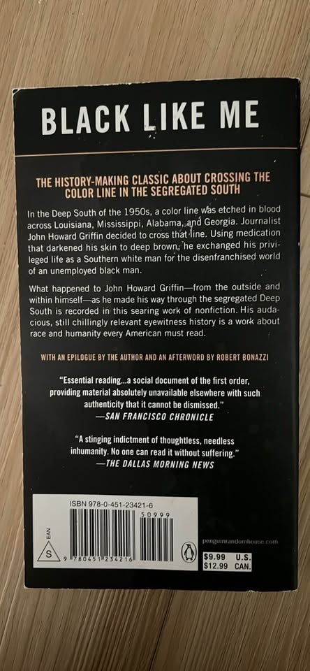 Black Like Me by John Howard Griffin - photo 2