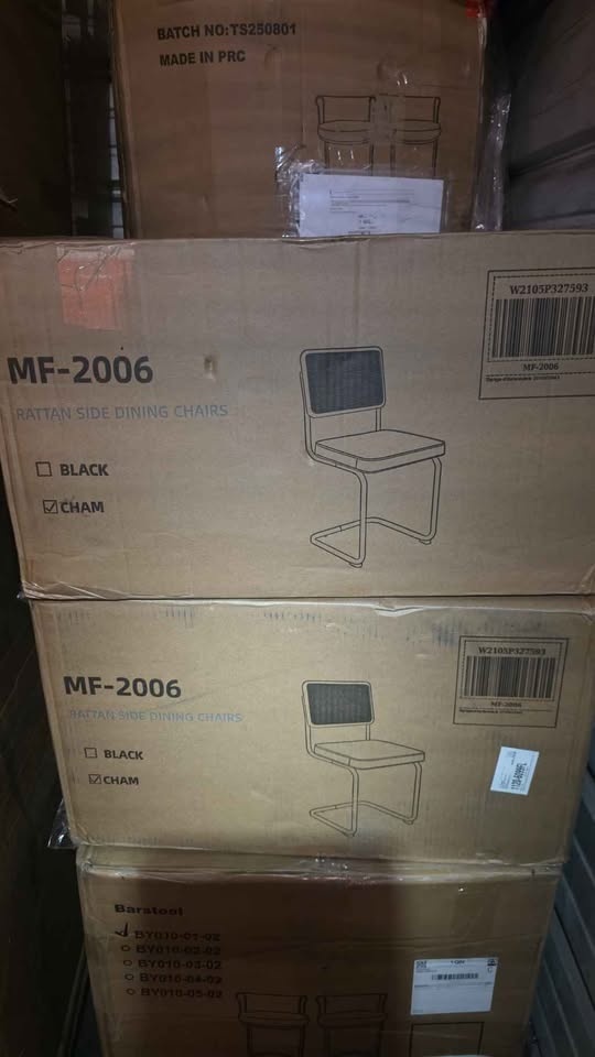 Dining Chairs Set of 4: Mid Century Modern Velvet Rattan - photo 5
