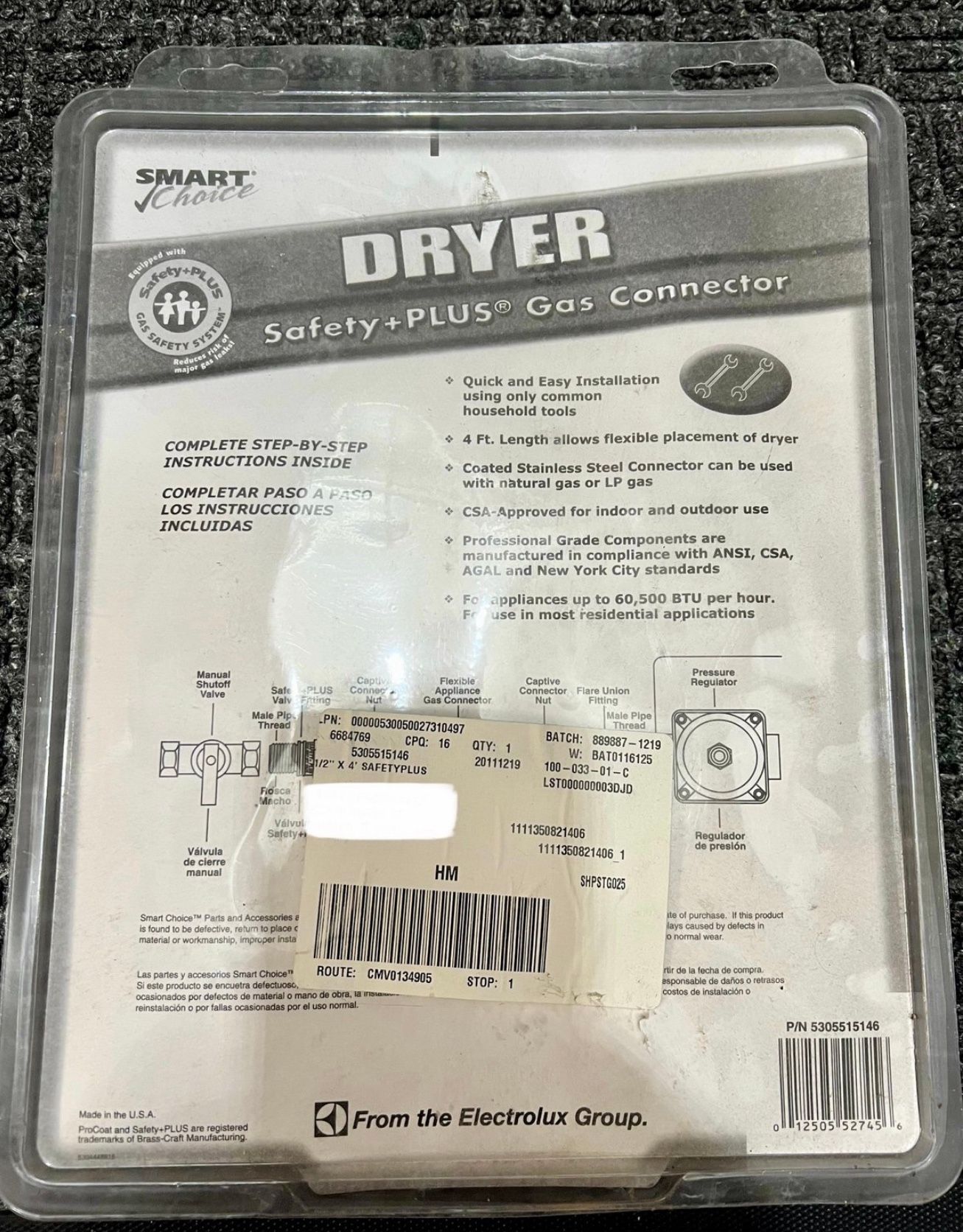 Smart Choice Dryer Gas Connector Kit Frigidair - photo 2