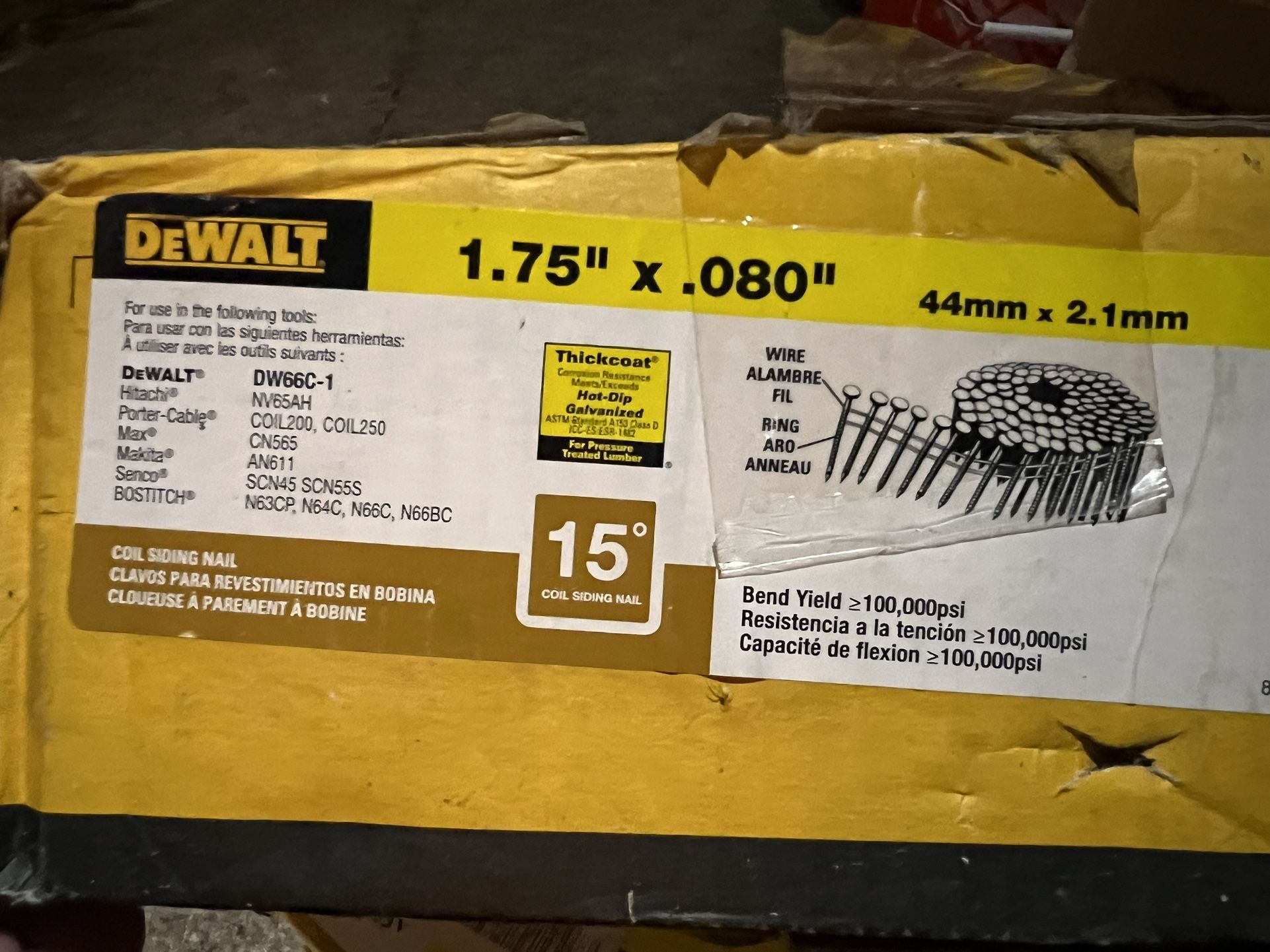 DEWALT Coil Nails 1-3/4 in.