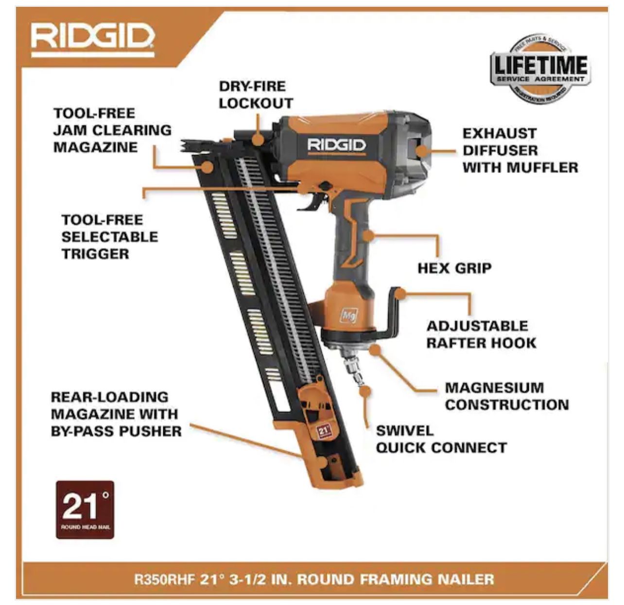 RIDGID Framing Nailer - photo 2