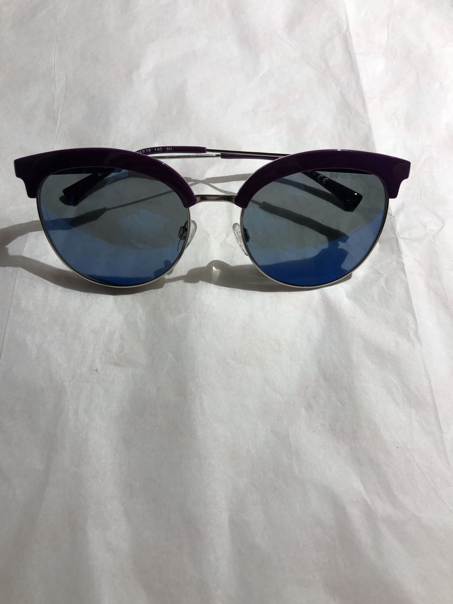 Emporio Armani EA4102 Sunglasses Violet Silver w/Dark Blue - photo 2