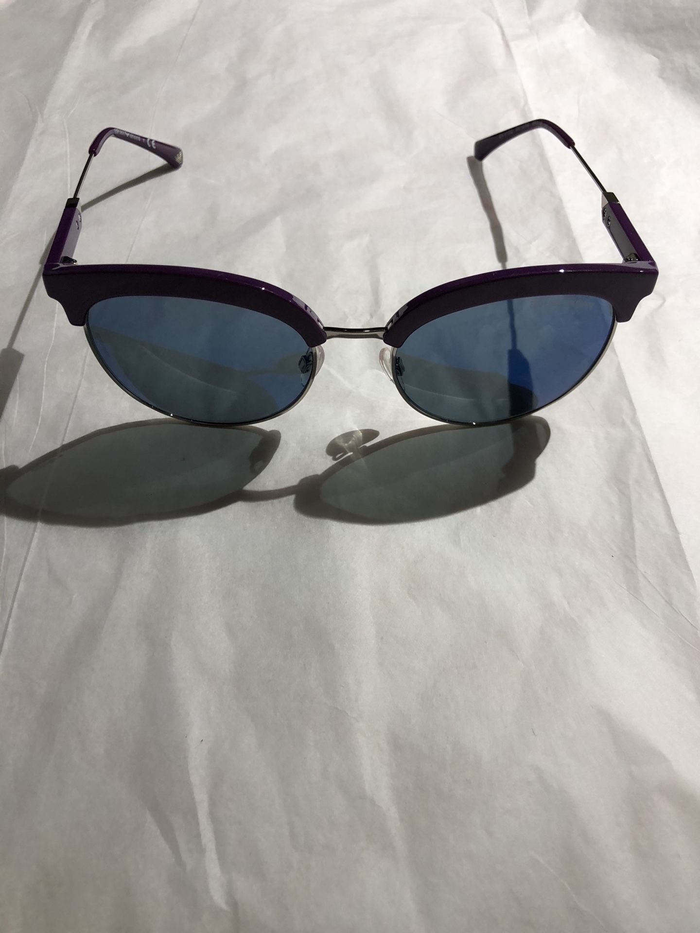 Emporio Armani EA4102 Sunglasses Violet Silver w/Dark Blue - photo 3