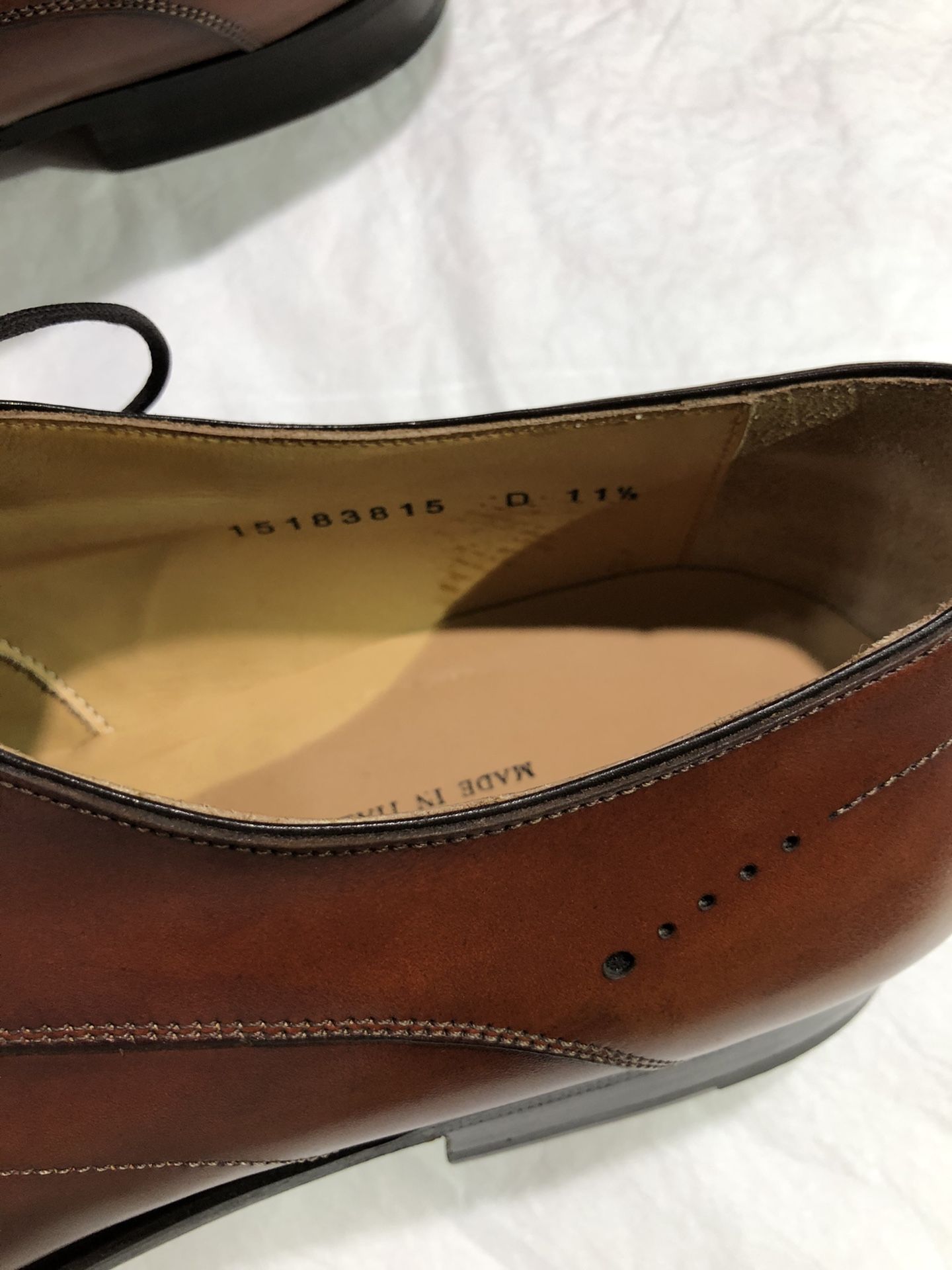 SANTONI MEN DERBY LACE UP SHOES SIZE: 11.5 - photo 5