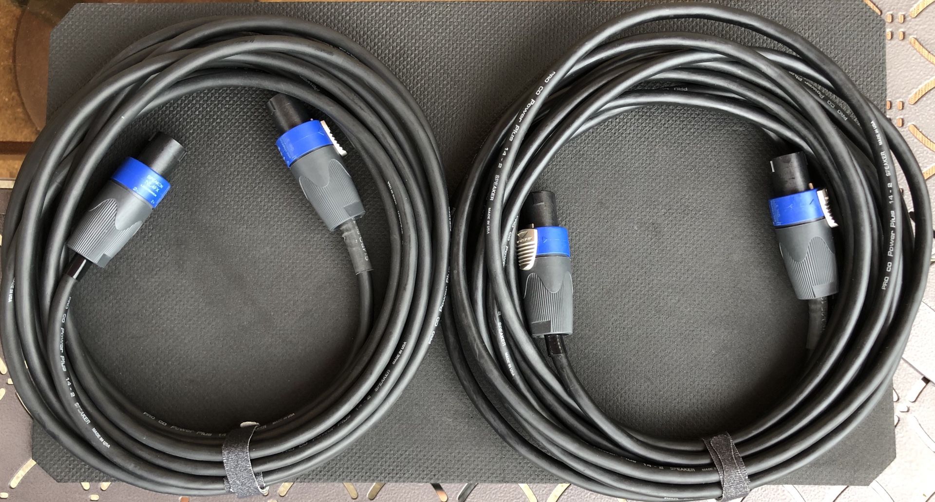 Pro Co Speakon-Speakon Speaker Cable - 25' (2 cables)