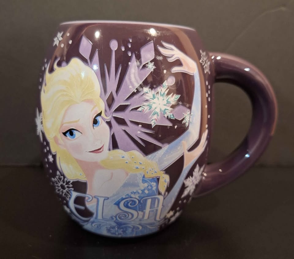 Disney Frozen Elsa & Anna Large Purple Coffee Mug Cup 18 Oz - photo 2