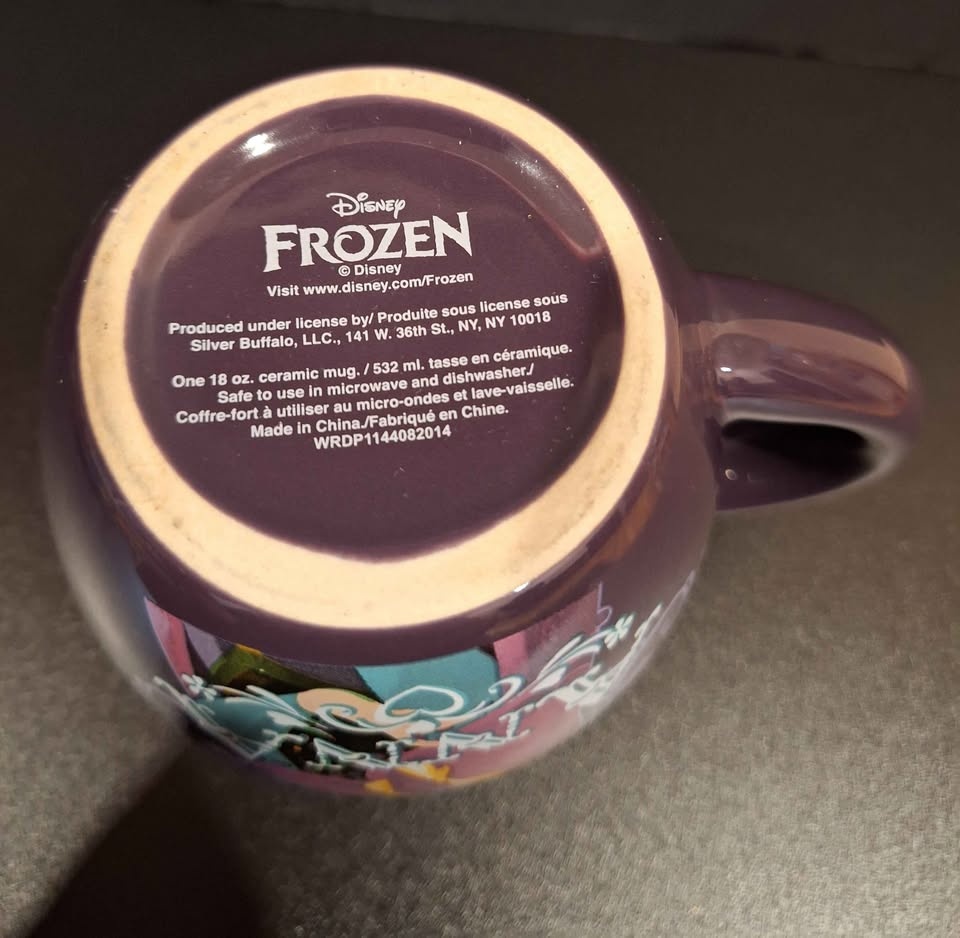 Disney Frozen Elsa & Anna Large Purple Coffee Mug Cup 18 Oz - photo 4