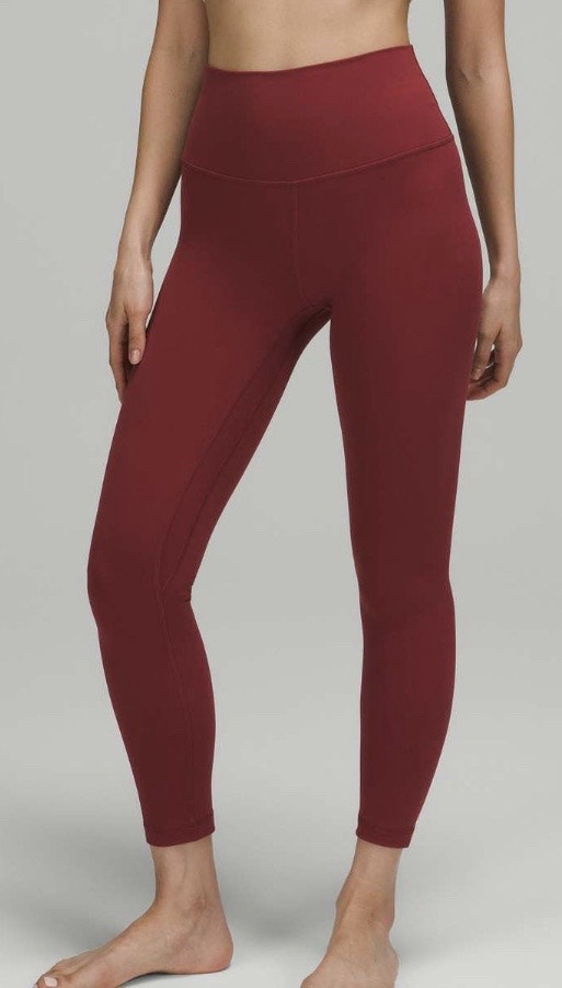 Lululemon Align HR Pant 25" Mulled Wine Sz 2