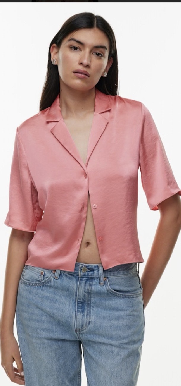 Aritzia Beso Satin Shirt Sz XS - photo 2