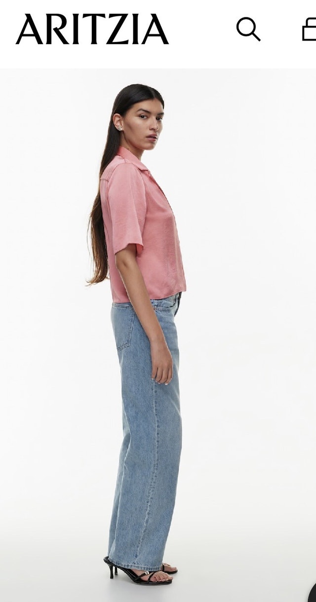 Aritzia Beso Satin Shirt Sz XS - photo 4