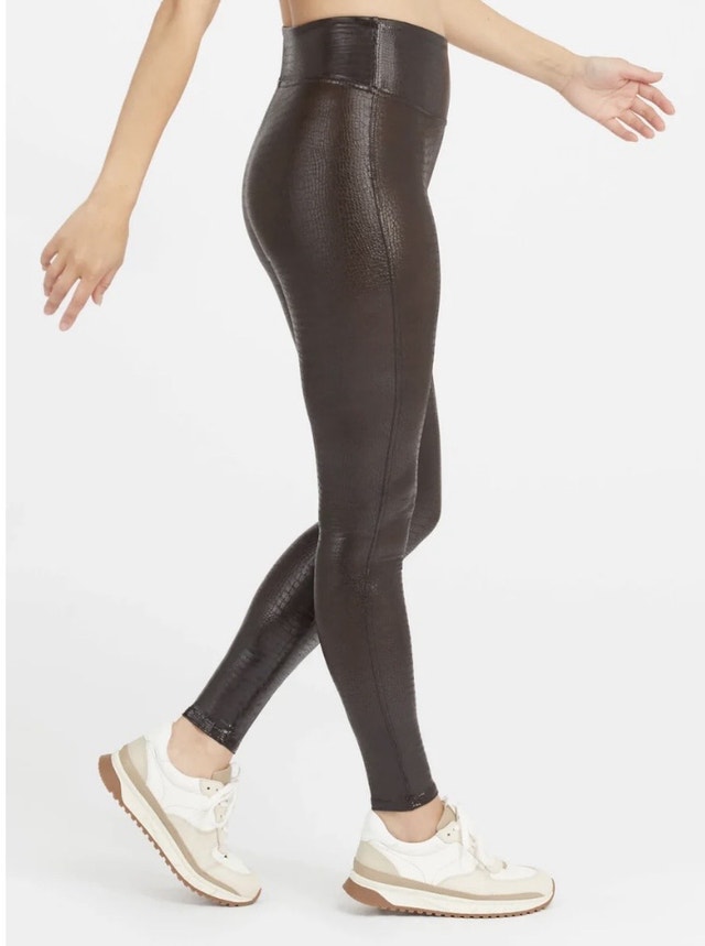 Spanx Faux Crocodile Print Leggings Sz XS - photo 2