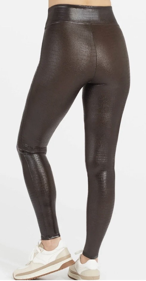 Spanx Faux Crocodile Print Leggings Sz XS - photo 4