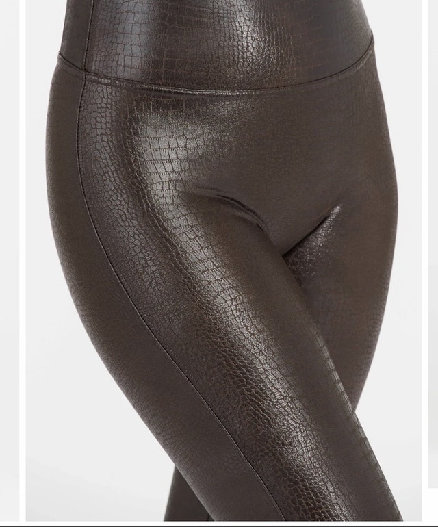 Spanx Faux Crocodile Print Leggings Sz XS - photo 5