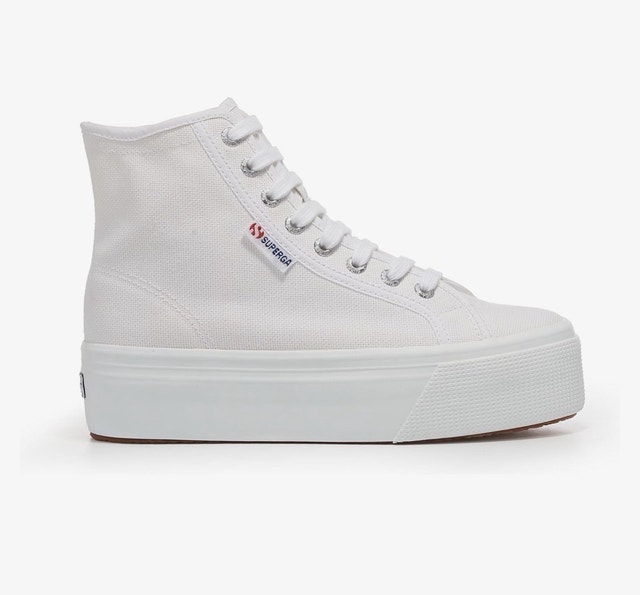 Superga Hi- Top Platform Sneakers Sz 39