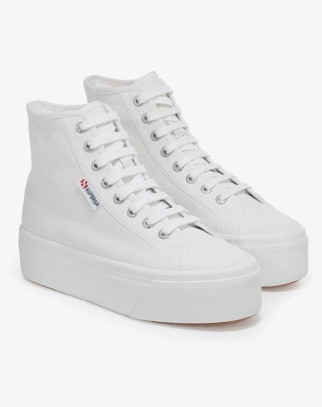 Superga Hi- Top Platform Sneakers Sz 39 - photo 2