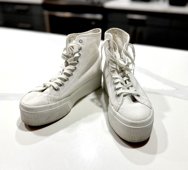 Superga Hi- Top Platform Sneakers Sz 39 - photo 5