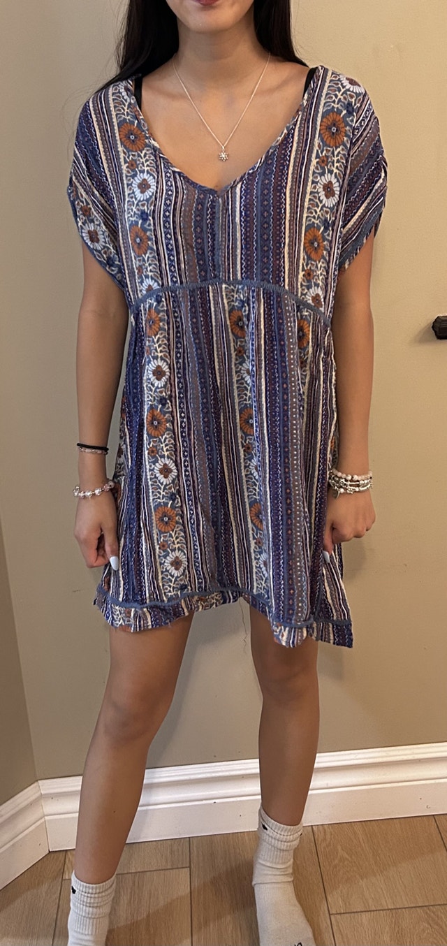 Floral Boho Dress Sz M