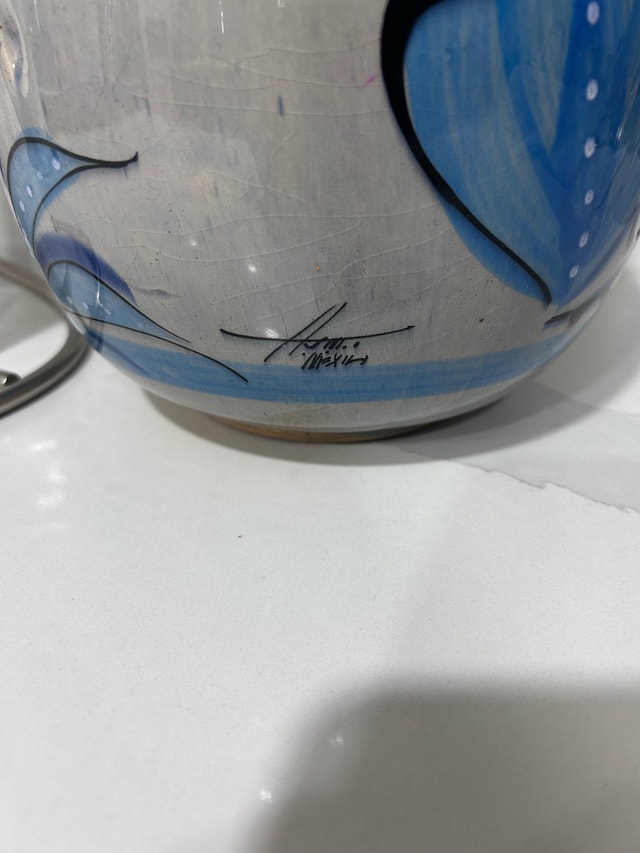 Signed Mexican Pottery Vase - photo 3