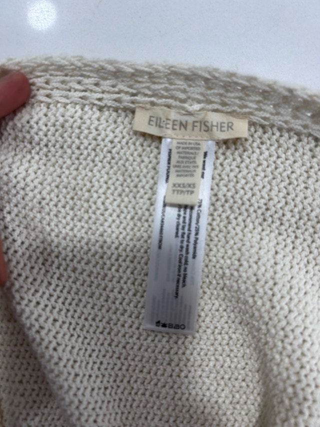 Eileen Fisher Organic Cotton Vest Sz XS - photo 4