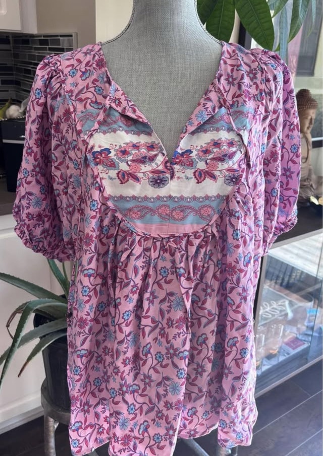 Zen Garden Blouse Sz M