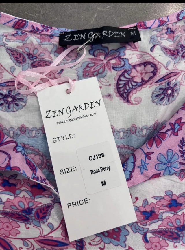 Zen Garden Blouse Sz M - photo 2