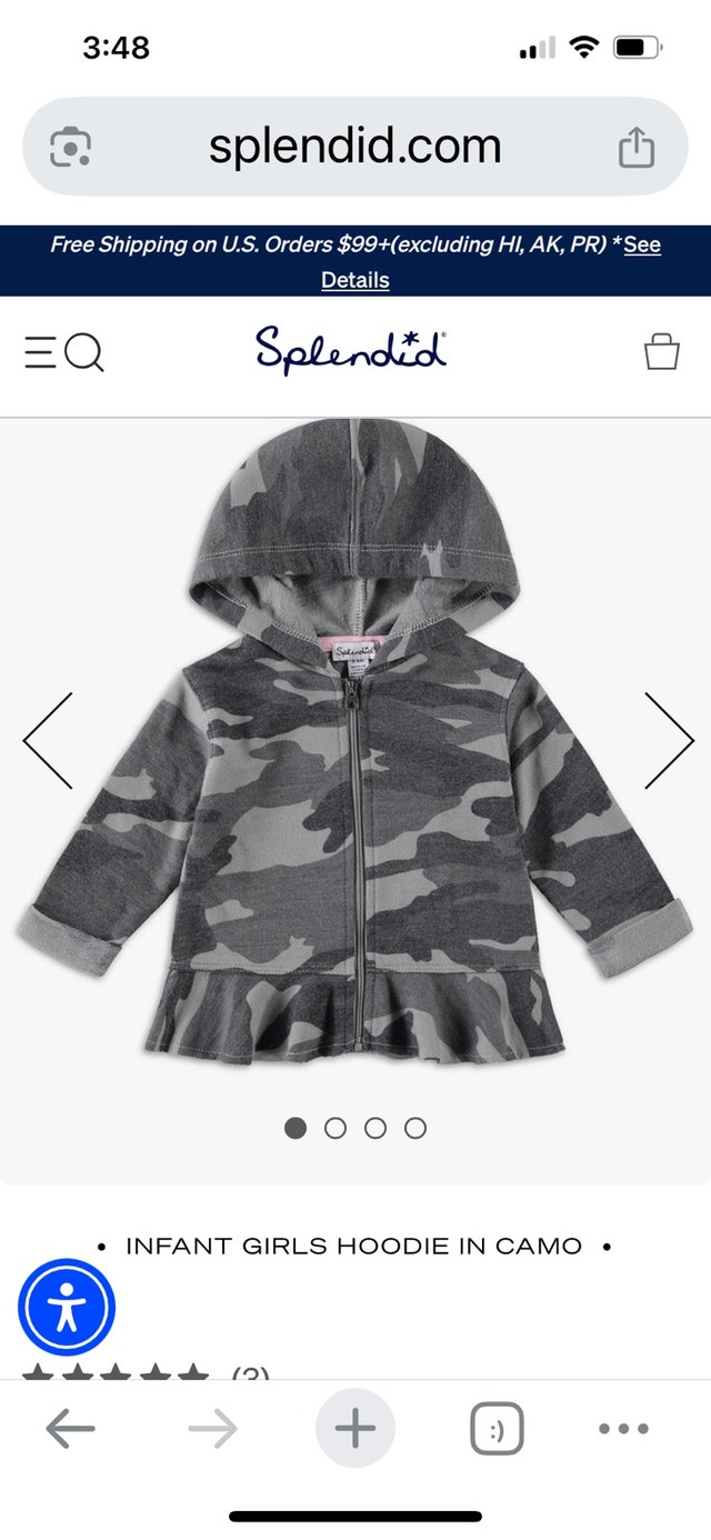 Splendid Hoodie Set in Camo Sz 18-24 mths