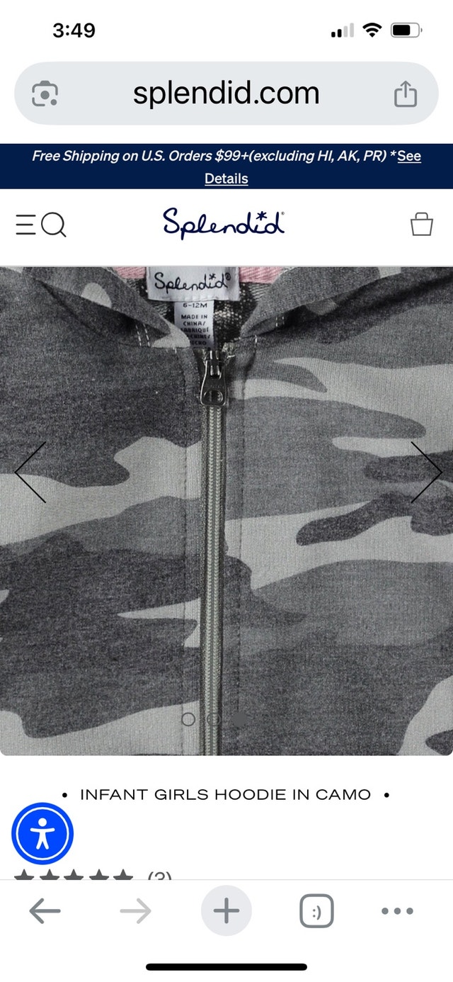 Splendid Hoodie Set in Camo Sz 18-24 mths - photo 2