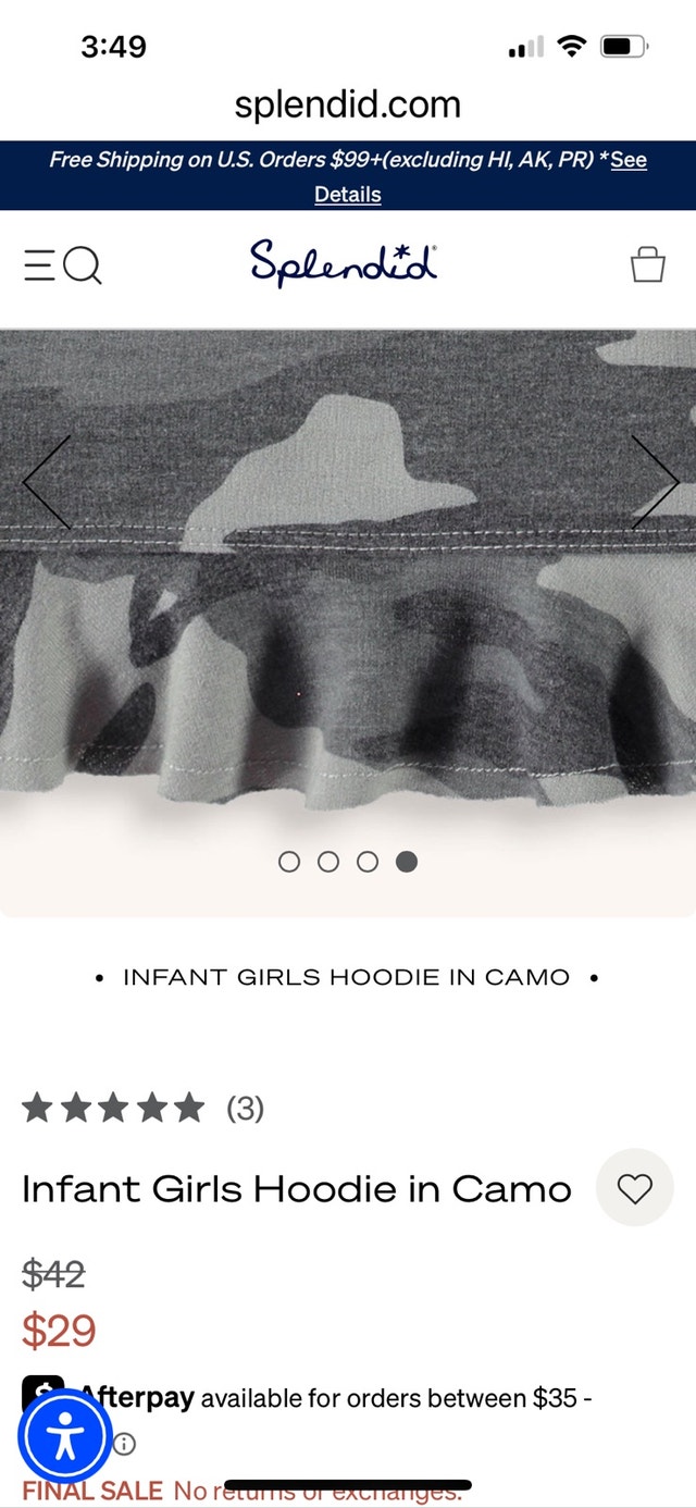 Splendid Hoodie Set in Camo Sz 18-24 mths - photo 3