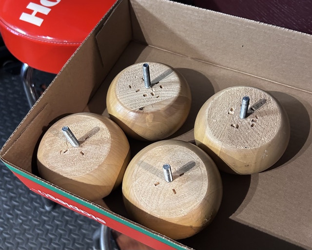 Vintage Wooden Furniture Legs (Bun) - photo 2