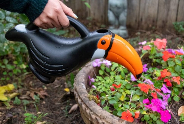 Quirky Toucan and Flamingo Watering Can - photo 2