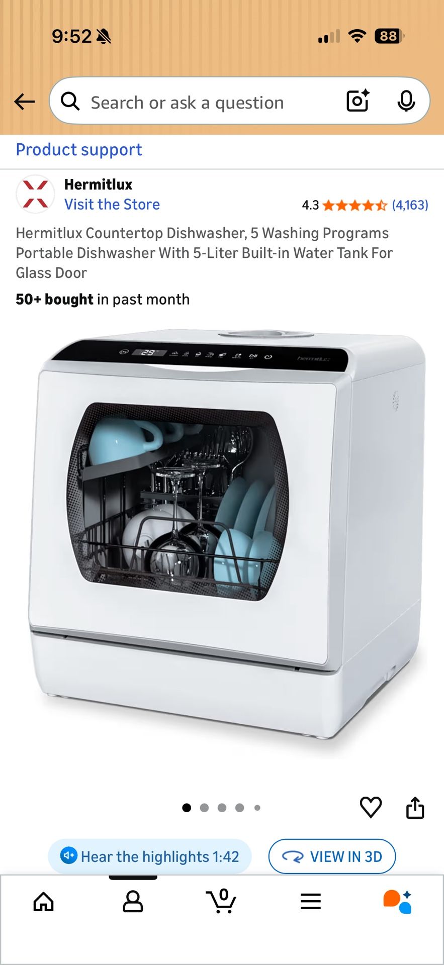 Hermitlux Countertop Dishwasher - photo 2