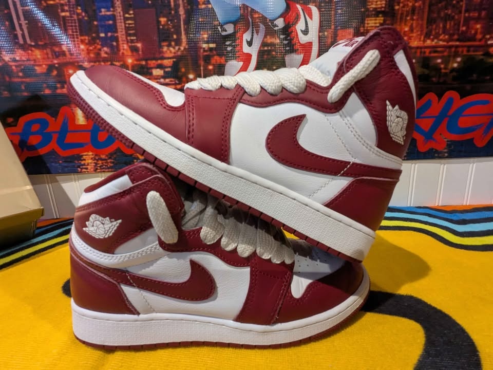 $65- Air Jordan 1 Retro OG/ Artisanal Team Red White -Size#6Y - photo 4