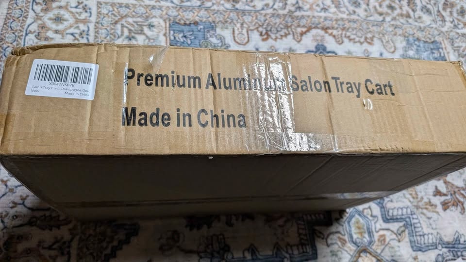 Golden Tray cart with wheels. multi-purpose & adjustable - photo 3