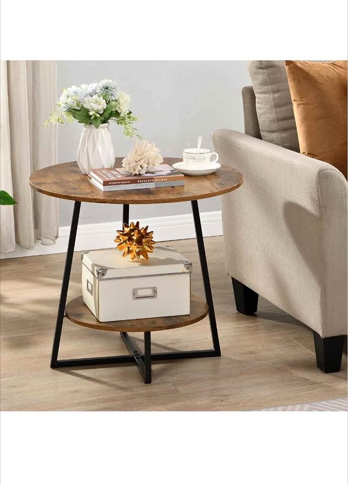 20" Accent Side/End Table with Metal Frame