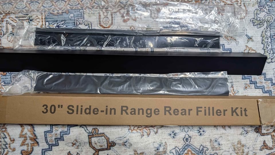 Slide-in range rear filler kit for countertops, Owens , burners - photo 2