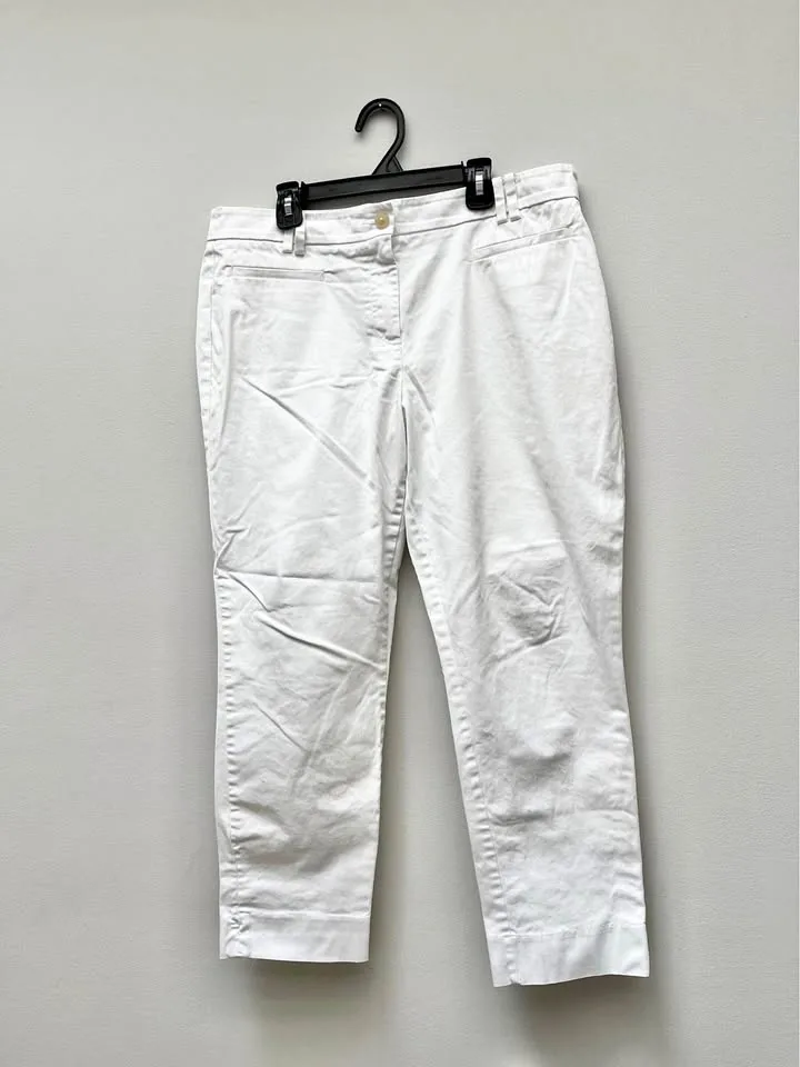 ANN TAYLOR WHITE PANTS (Size 10) thumbnail