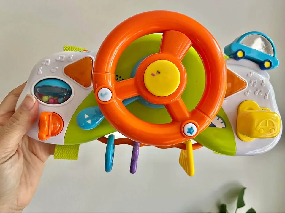 BABY DRIVING STEERING WHEEL TOY FOR CARSEAT AND STROLLER thumbnail