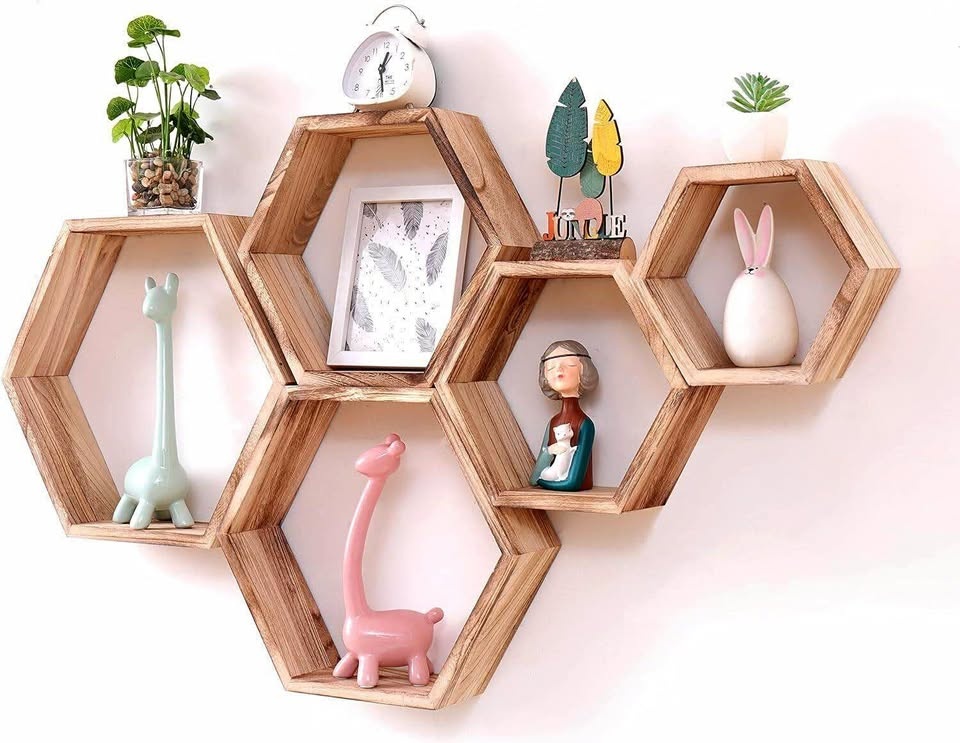 WONFUlity Hexagon Floating Shelves