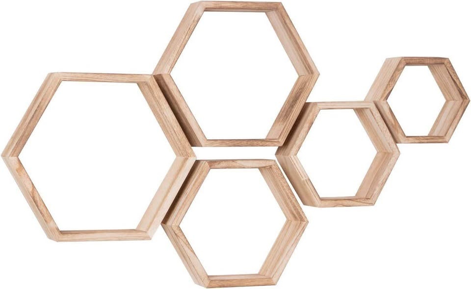 WONFUlity Hexagon Floating Shelves - photo 3