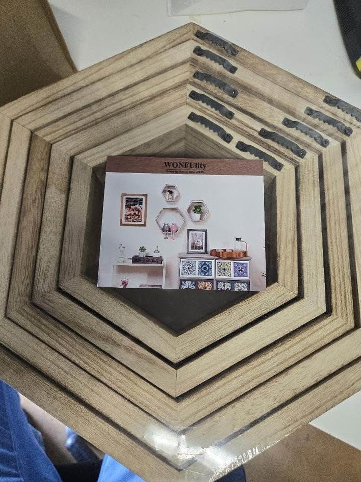 WONFUlity Hexagon Floating Shelves - photo 5