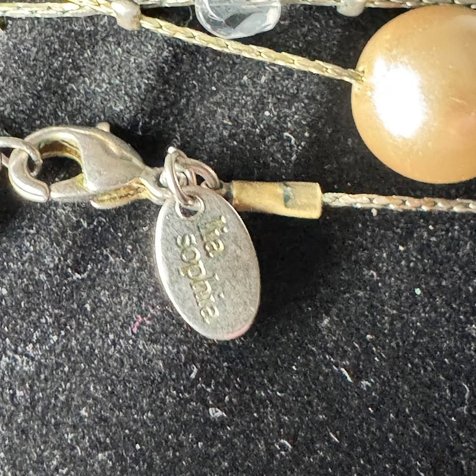 Lia Sophia Necklace Gold Brown Beige Pearls - photo 2