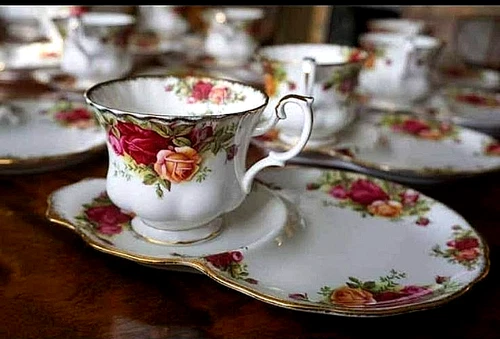 Royal Albert Old Country Roses Snack Set - photo 3