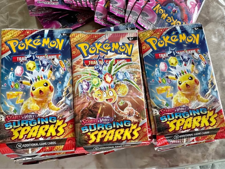 Pokémon TCG: Scarlet & Violet—Surging Sparks booster packs
