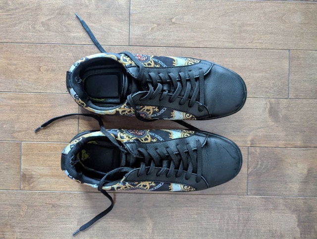 Aldo Karloz Men’s Low-Top Sneakers US 8 Black & Gold (Used) - photo 2