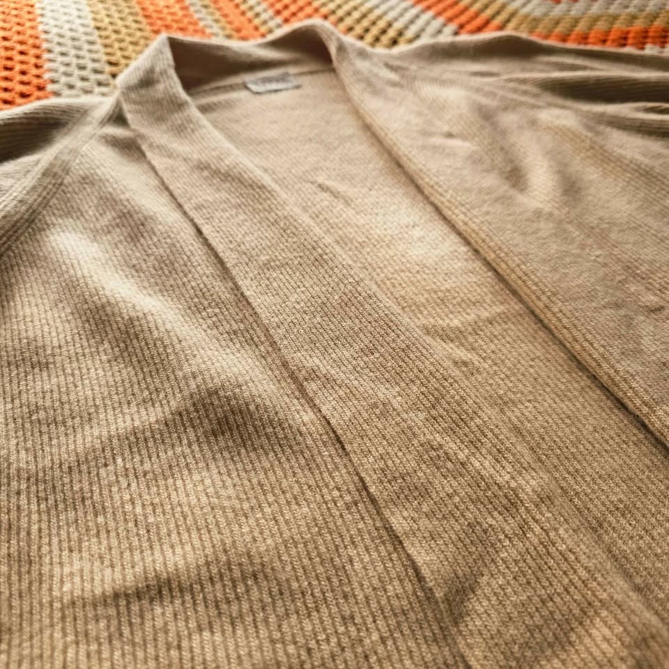 N. Peal Cashmere Scottish Ribbed Long Cardigan Beige - photo 4