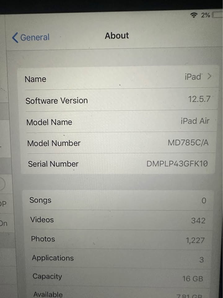 2013 iPad Air MD785C/A - photo 2